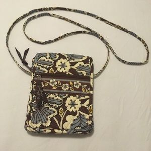 Vera Bradley Slate Blooms Mini Hipster